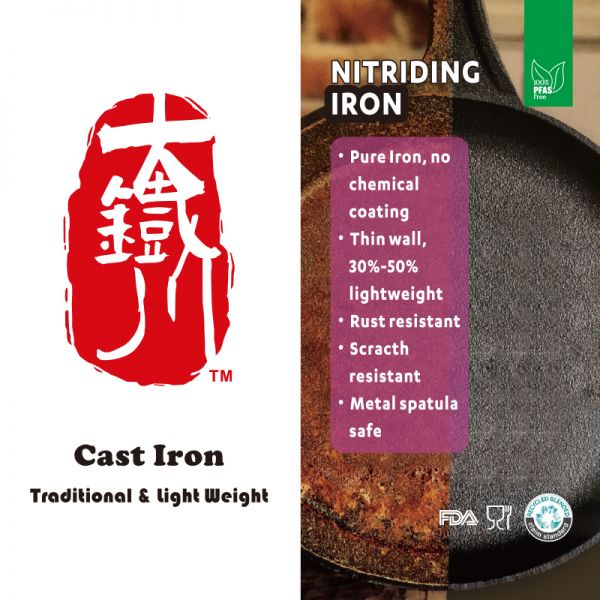 Nitriding iron pan