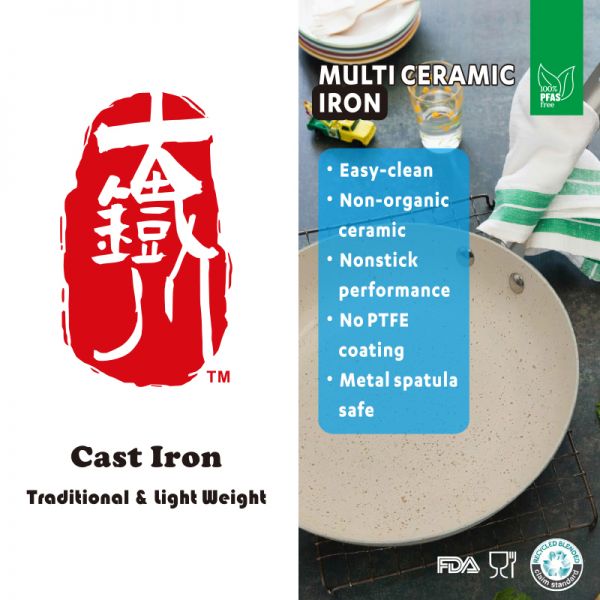 Multi ceramic iron